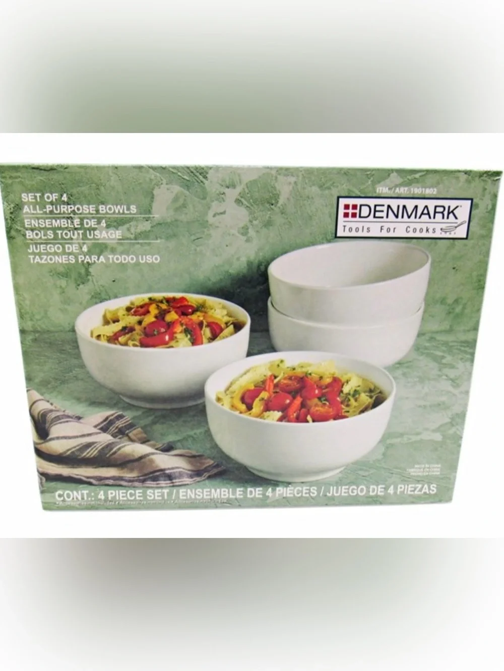 Denmark White All-Purpose Mixing Bowls - Set of 4